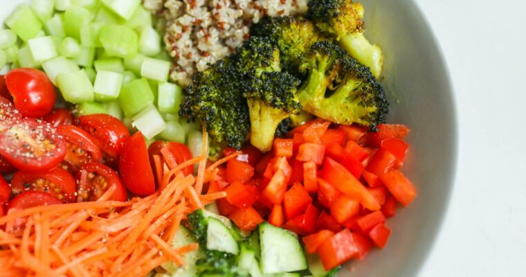 Salada de Quinoa com Vegetais Assados
